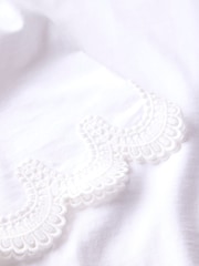Mint Velvet White 100% Cotton Lace Trim T-Shirt - Image 9 of 9
