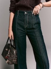 Rinse Blue Seam Front Straight Leg Jeans - Image 3 of 5