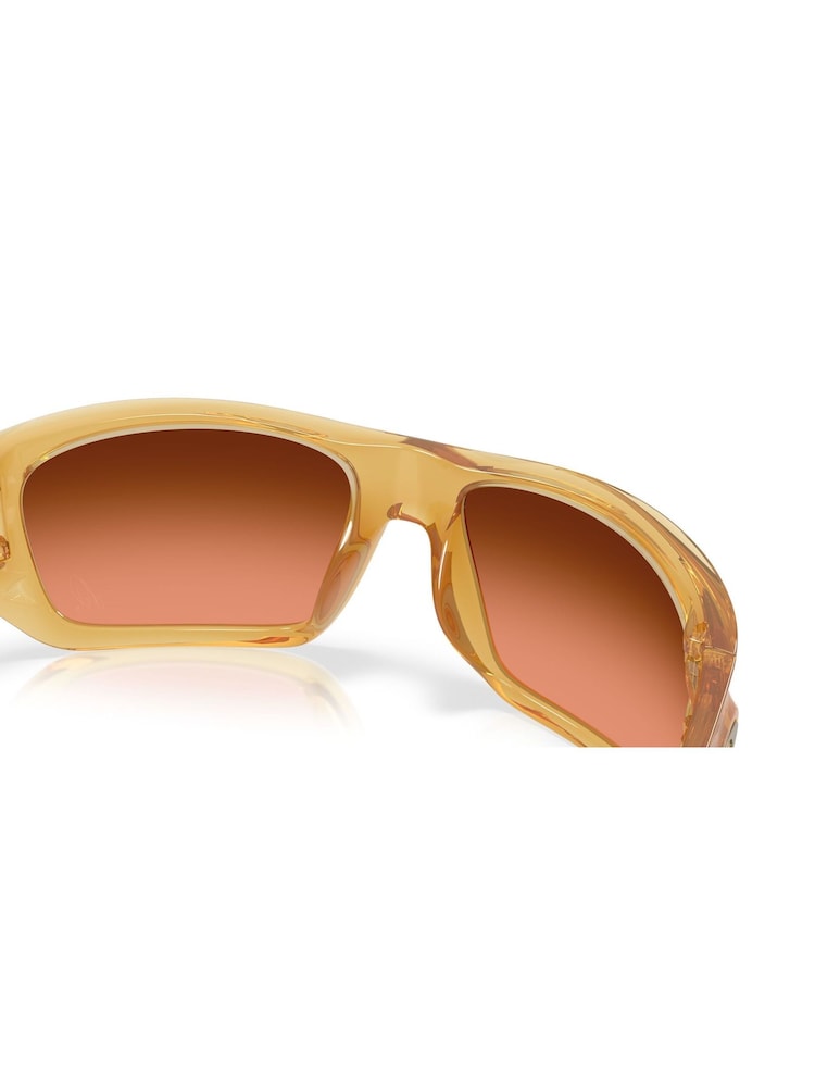 Oakley Yellow Masseter Rectangle Sunglasses - Image 8 of 8