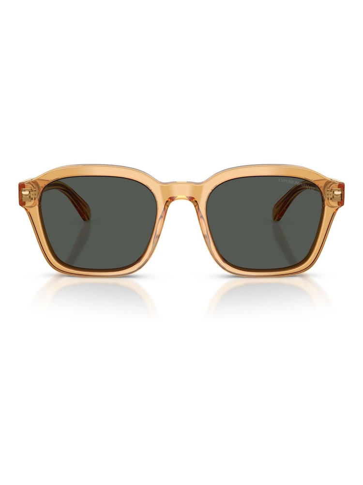 Emporio Armani Yellow Irregular Sunglasses - Image 1 of 5