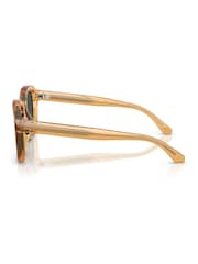Emporio Armani Yellow Irregular Sunglasses - Image 2 of 5