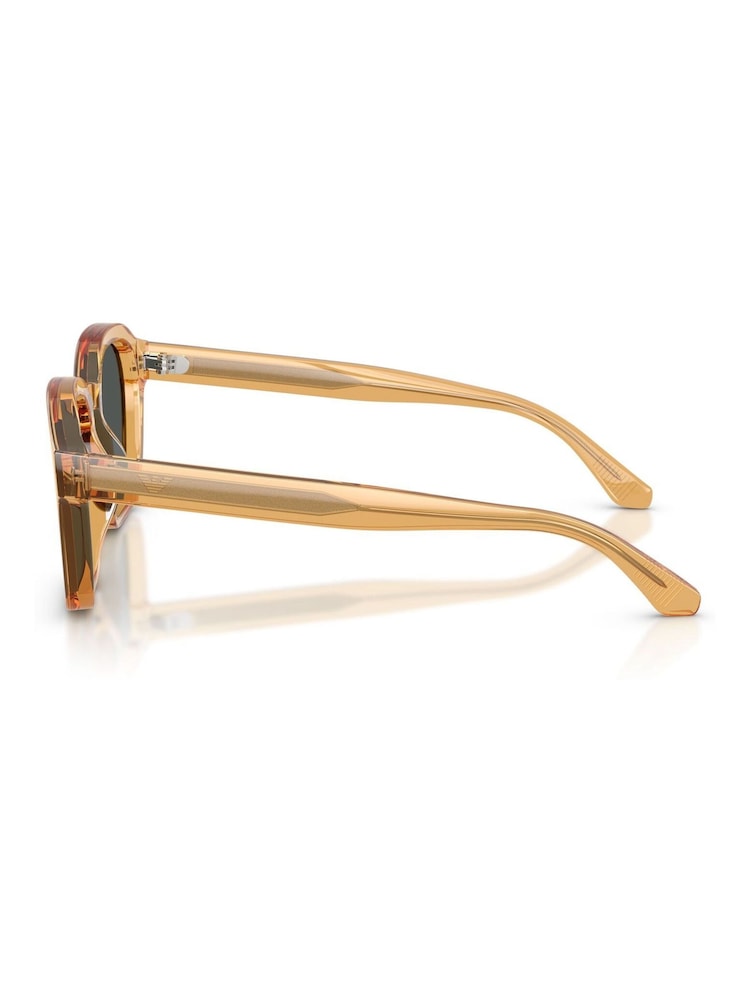 Emporio Armani Yellow Irregular Sunglasses - Image 2 of 5