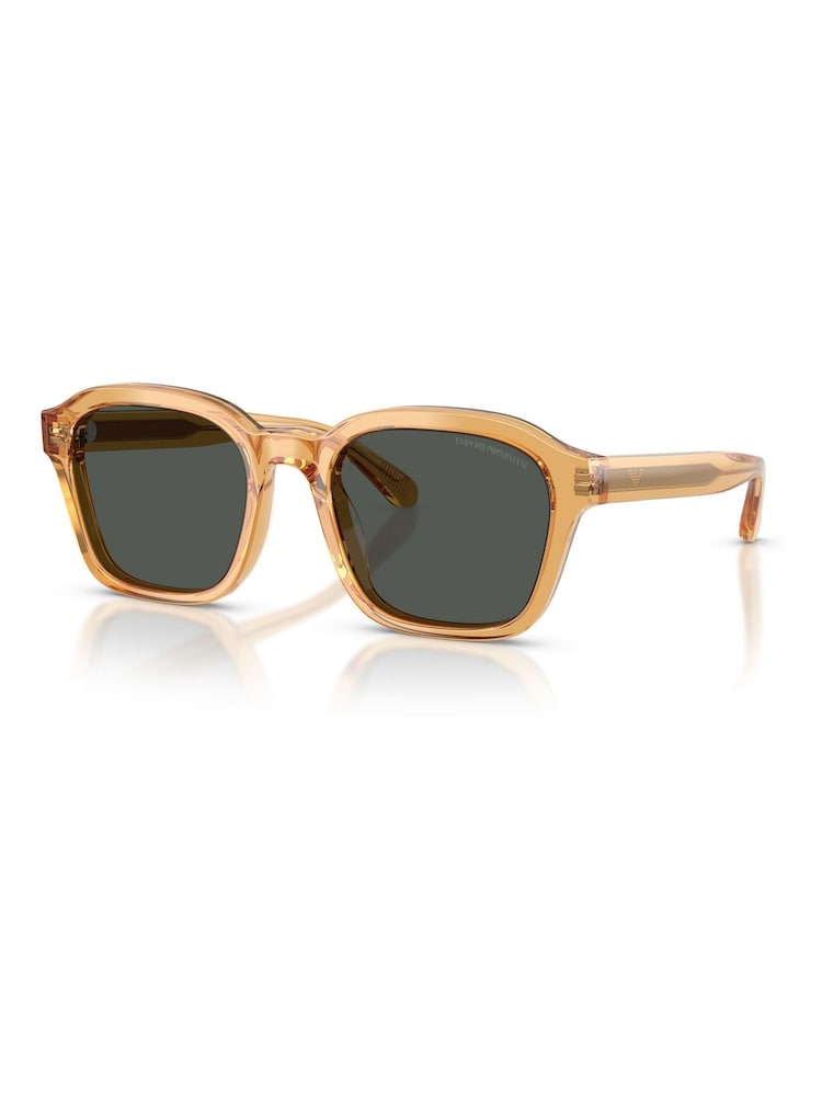 Emporio Armani Yellow Irregular Sunglasses - Image 3 of 5
