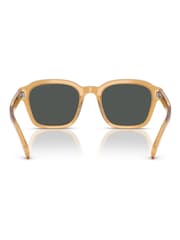 Emporio Armani Yellow Irregular Sunglasses - Image 4 of 5