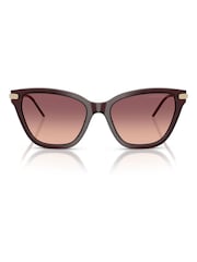 Emporio Armani Red Cat Eye Sunglasses - Image 1 of 5
