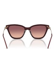 Emporio Armani Red Cat Eye Sunglasses - Image 4 of 5
