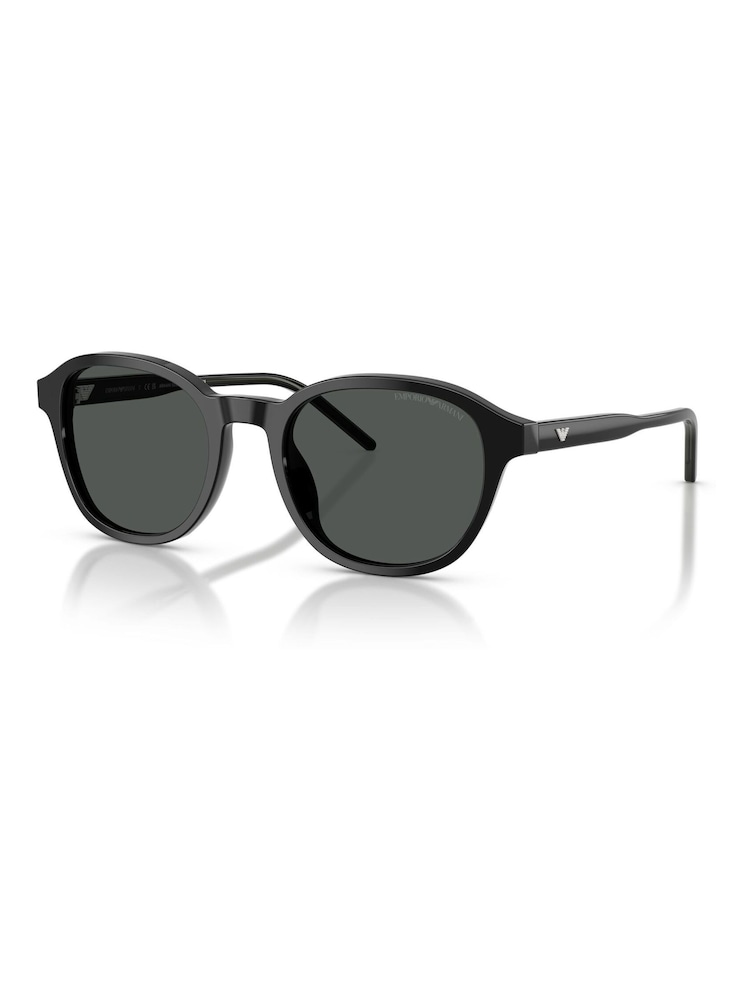 Emporio Armani Phantos Black Sunglasses - Image 3 of 5
