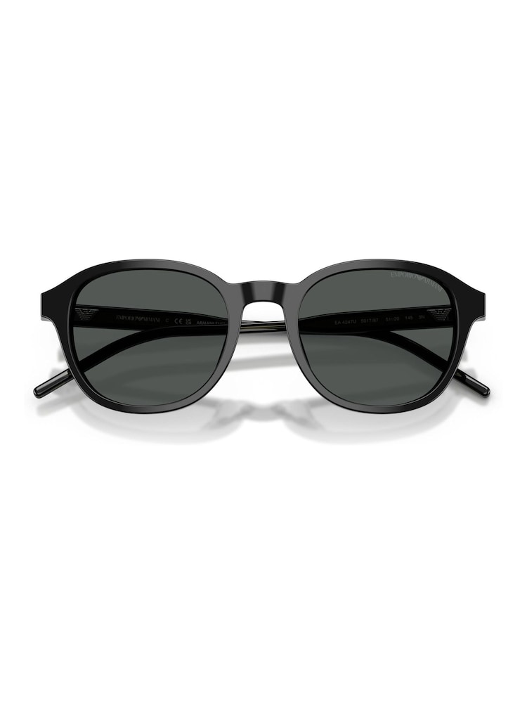 Emporio Armani Phantos Black Sunglasses - Image 5 of 5
