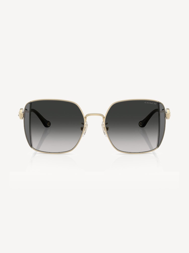 COACH Gold Square Sunglasses - Image 1 of 5