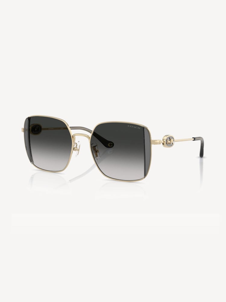 COACH Gold Square Sunglasses - Image 5 of 5