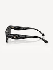 COACH Black Rectangle Sunglasses - Image 5 of 5