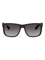 Ray Ban Justin Square Black Sunglasses - Image 1 of 12