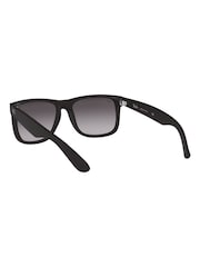 Ray Ban Justin Square Black Sunglasses - Image 3 of 12