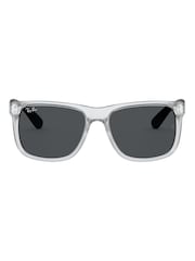 Ray Ban Justin Square Black Sunglasses - Image 1 of 12