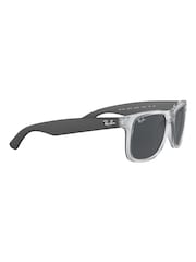 Ray Ban Justin Square Black Sunglasses - Image 11 of 12