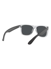 Ray Ban Justin Square Black Sunglasses - Image 5 of 12