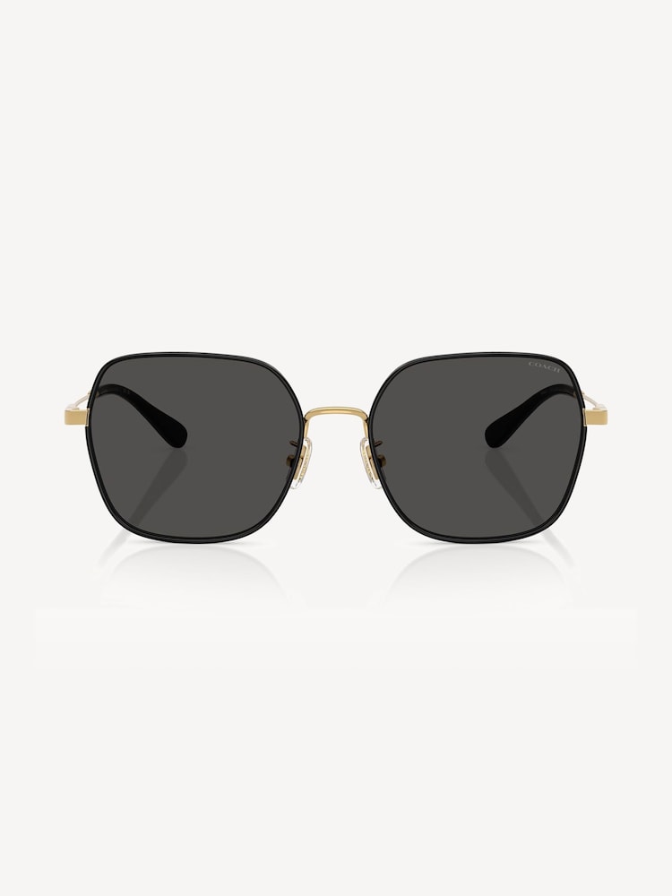 COACH Gold Irregular Sunglasses - Image 1 of 5