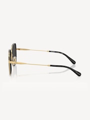COACH Gold Irregular Sunglasses - Image 5 of 5