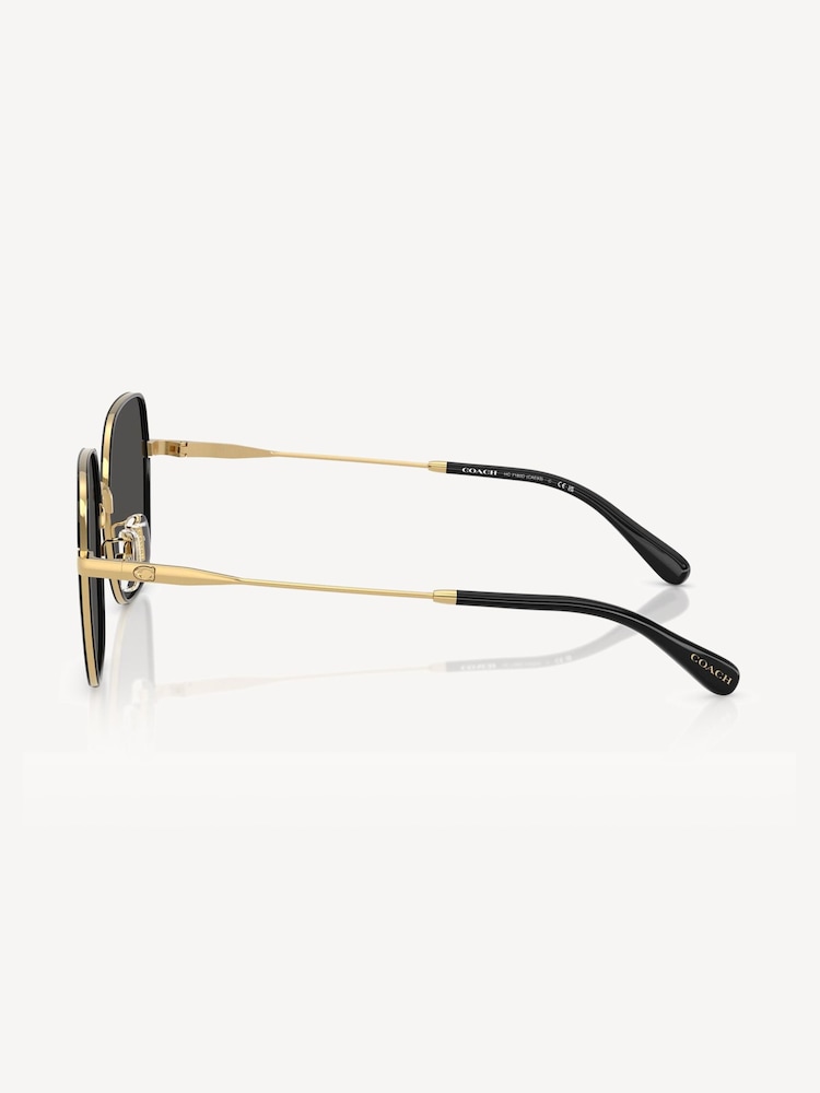 COACH Gold Irregular Sunglasses - Image 5 of 5