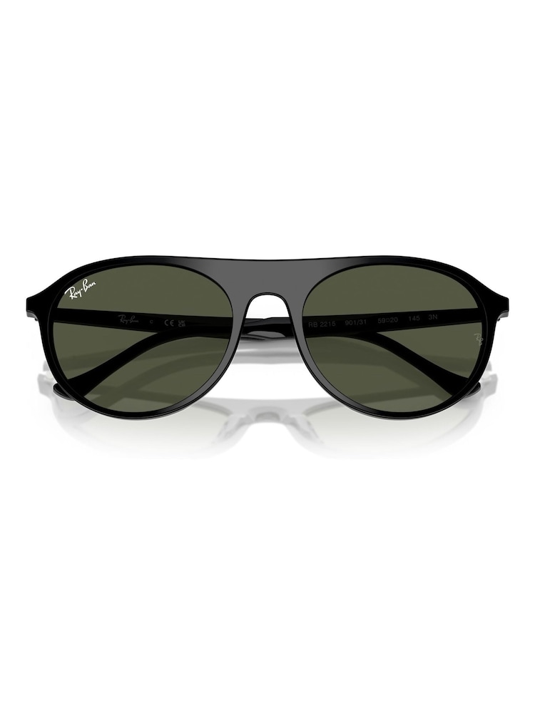 Ray Ban Square Black Sunglasses - Image 6 of 6