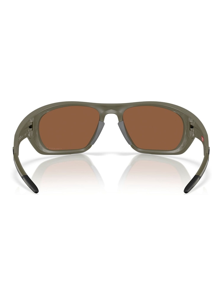 Oakley Green Lateralis Rectangle Sunglasses - Image 2 of 7