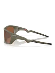 Oakley Green Lateralis Rectangle Sunglasses - Image 3 of 7