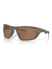 Oakley Green Lateralis Rectangle Sunglasses - Image 5 of 7
