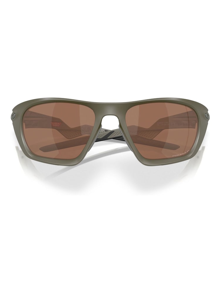 Oakley Green Lateralis Rectangle Sunglasses - Image 7 of 7