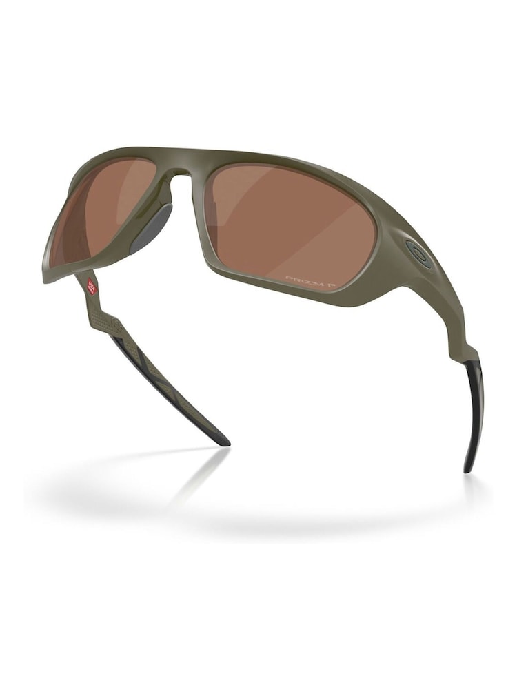 Oakley Green Lateralis Rectangle Sunglasses - Image 8 of 8 Oakley Green Lateralis Rectangle Sunglasses - Image 8 of 8