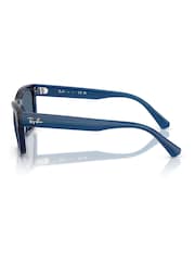 Ray Ban Junior Blue Rectangle Sunglasses - Image 2 of 6