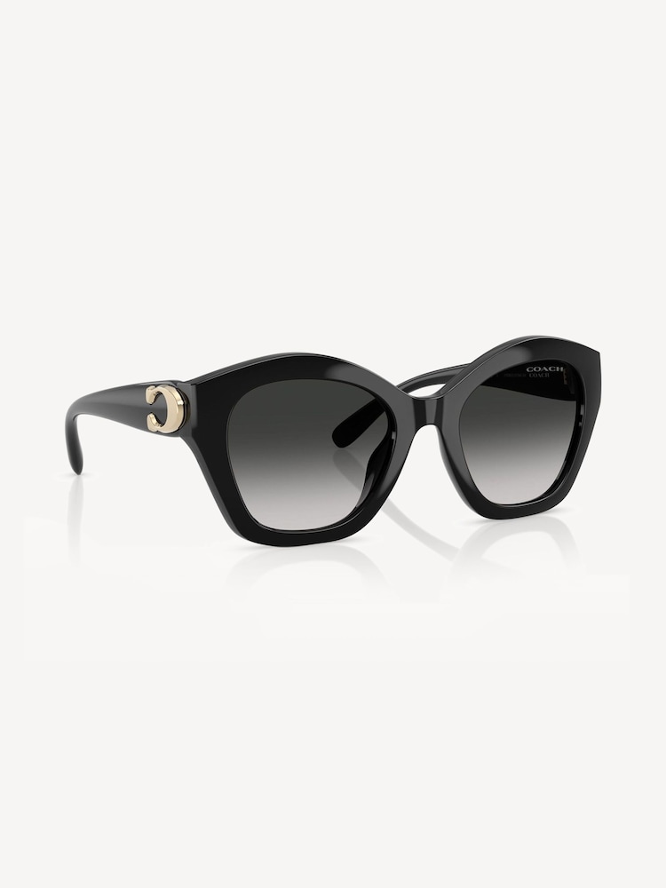 COACH Black Irregular Sunglasses - Image 1 of 5