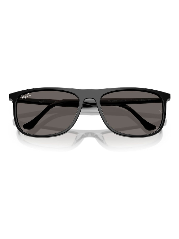 Ray Ban Rectangle Black Sunglasses - Image 6 of 6