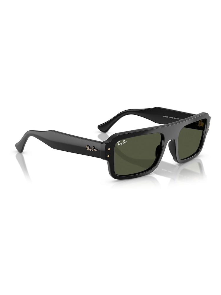 Ray Ban Lukas Rectangle Black Sunglasses - Image 2 of 6 Ray Ban Lukas Rectangle Black Sunglasses - Image 2 of 6