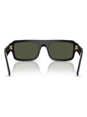 Ray Ban Lukas Rectangle Black Sunglasses - Image 5 of 6