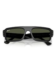 Ray Ban Lukas Rectangle Black Sunglasses - Image 6 of 6