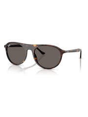 Ray Ban Square Brown Sunglasses - Image 3 of 6