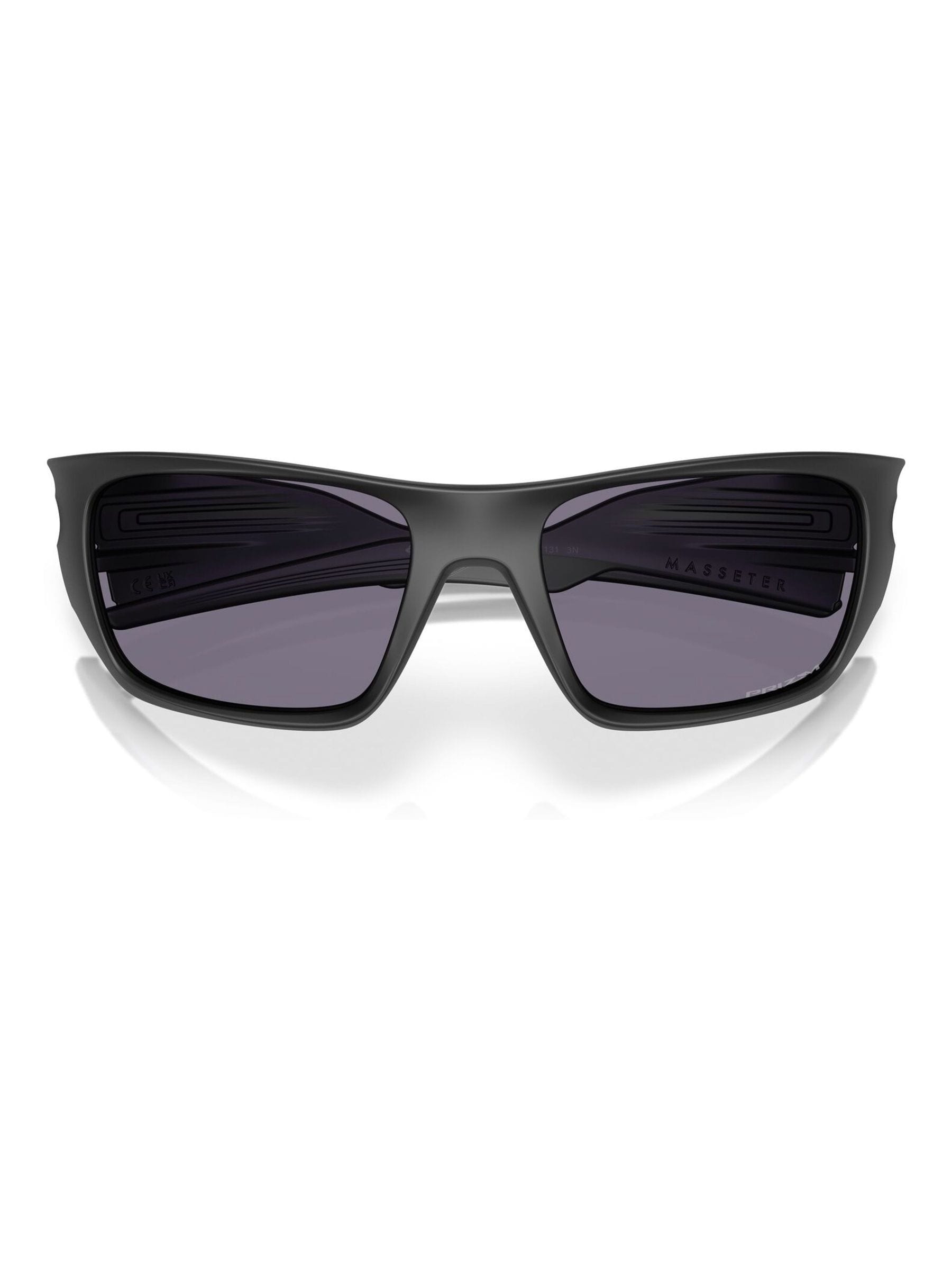 Buy Oakley Black Masseter Rectangle Sunglasses from Next Luxembourg