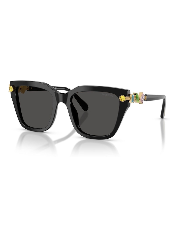 Swarovski Black Sk 6041 Irregular Sunglasses - Image 2 of 5 Swarovski Black Sk 6041 Irregular Sunglasses - Image 2 of 5
