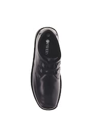 Pavers Black Leather Lace-up Shoes - Image 4 of 5
