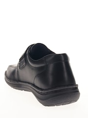 Pavers Black Leather Touch Fasten Shoes - Image 3 of 5