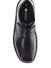 Pavers Black Leather Touch Fasten Shoes - Image 5 of 5