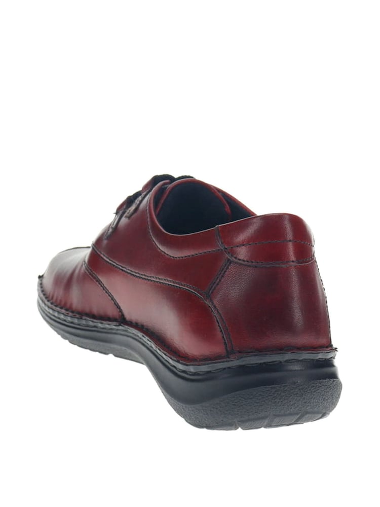 Pavers Brown Chrome Leather Lace-up Shoes - Image 3 of 3