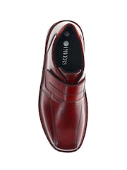 Pavers Brown Chrome Leather Touch Fasten Shoes - Image 4 of 5