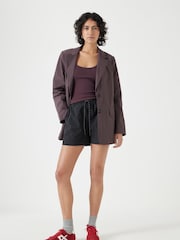 Hush Black Margot Technical Pull On Shorts - Image 2 of 6