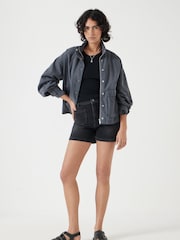 Hush Black Rowan Denim Shorts - Image 1 of 5