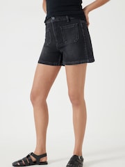 Hush Black Rowan Denim Shorts - Image 2 of 5