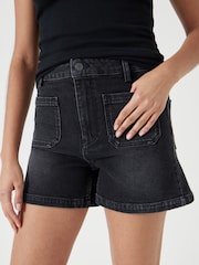Hush Black Rowan Denim Shorts - Image 4 of 5