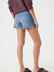 Hush Blue Rowan 100% Cotton Denim Shorts - Image 3 of 5