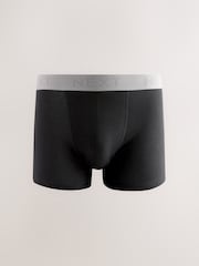 Black Neutral Waistband Trunks Boxers 5 Pack - Image 3 of 9