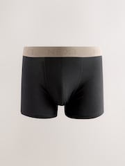 Black Neutral Waistband Trunks Boxers 5 Pack - Image 4 of 9